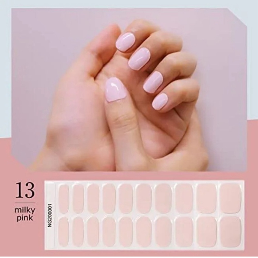 5/$25! Gel Nail Semi-Cured Gel Nail Wraps with wooden stick & Nail file